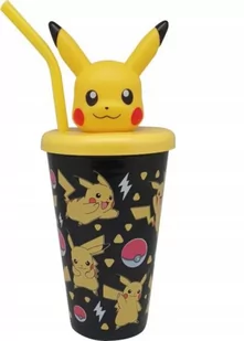 Kubek ze słomką / figurka 3D / 500 ml / Pokemon / wysoka jakość / licencja - Kubki dla dzieci - miniaturka - grafika 1