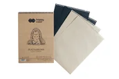 Szkolne artykuły papiernicze - GDD Szkicownik na spirali A4/50K Black&Brown - GDD - miniaturka - grafika 1