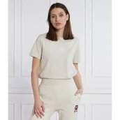 Koszulki i topy damskie - Tommy Hilfiger T-shirt TH APPLIQUE | Regular Fit - miniaturka - grafika 1