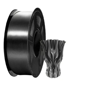 filament do druku 3D, efekt jedwabiu, 1 kg Print-rite, BLACK SILK - Filamenty i akcesoria do drukarek 3D - miniaturka - grafika 1