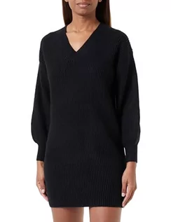 Swetry damskie - Replay Damski sweter oversize, 098 BLACK, XXS - grafika 1