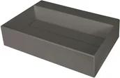 Umywalki - Deante Umywalka granitowa nablatowa Correo antracyt metalik CQR_TU6M - miniaturka - grafika 1