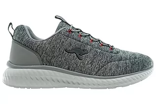 Trampki męskie - KangaROOS Męskie trampki KM-CRES, Ultimate Grey/red, 10 UK - grafika 1