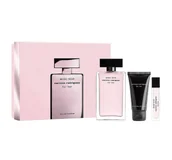 Zestawy perfum damskich - NARCISO RODRIGUEZ FOR HER WODA PERFUMOWANA SPRAY 100ML + 10ML + BALSAM 50ML - miniaturka - grafika 1