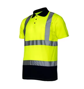 LAHTI PRO Koszulka polo ostrzegawcza żółta rozmiar S L4030201 LPL4030201 - Odzież robocza - miniaturka - grafika 1