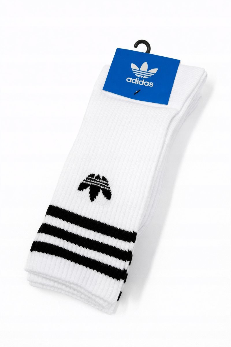 Skarpety długie białe ADIDAS rozmiar 43-46 3 pary (10314)