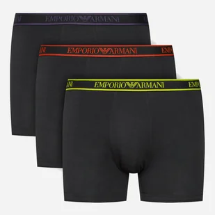 Zestaw majtek męskich typu bokserki bawełnianych Emporio Armani 3F717111473-29821 S 3 szt Czarny (8056787660380). Majtki męskie - Majtki damskie - miniaturka - grafika 1
