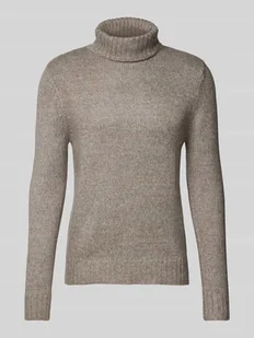 Sweter z golfem z dzianiny z dodatkiem wiskozy - Swetry męskie - miniaturka - grafika 1
