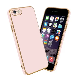 Etui Do Apple iPhone 6 PLUS / 6S PLUS Porkowiec w Glossy Róż - Różowe Złoto Ochrona kamery Obudowa Case Cover TPU Cadorabo - Etui i futerały do telefonów - miniaturka - grafika 1