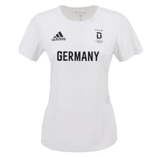 adidas Damski T-shirt Ger H.rdy T-shirt damski biały czarny/biały 36 - Koszulki i topy damskie - miniaturka - grafika 1
