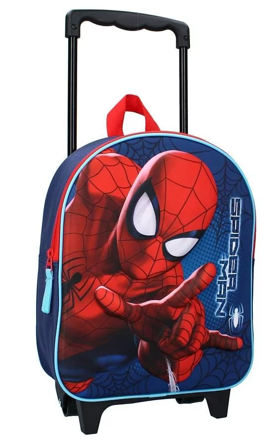 Spiderman Walizka Na Kółkach Plecak 3D Dla Dzieci