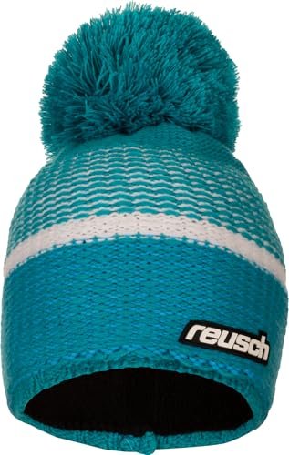 Reusch Noah Beanie przyjemnie ciepła i wiatroszczelna czapka z dzianiny, uniseks, czapka zimowa z pomponem do uprawiania sportu i spędzania wolnego czasu, dla kobiet i mężczyzn