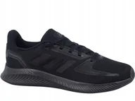 Buty sportowe damskie - Adidas Runfalcon FY9494 Lekkie Czarne Do Biegania - miniaturka - grafika 1