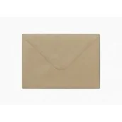 Koperty - Koperta 160x160 Kraft ciemnobeżowy 120g op.10 szt - miniaturka - grafika 1