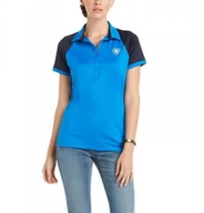 Koszulki jeździeckie - Ariat Koszulka damska TEAM 3.0 SS POLO SS21 - imperial blue - miniaturka - grafika 1