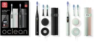 Szczoteczki elektryczne - Oclean X Ultra 20 S Duo Set electric toothbrushes for two, black and green - miniaturka - grafika 1