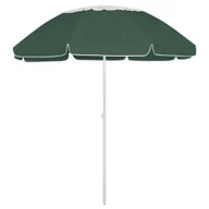 Parasole ogrodowe - vidaXL Parasol plażowy, zielony, 300 cm 314717 - miniaturka - grafika 1