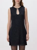 Sukienki - Reserved - Sukienka mini z ozdobnymi detalami - czarny - miniaturka - grafika 1