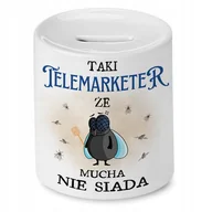 Skarbonki - Skarbonka Dla Telemarketera na Urodziny na Prezent z Nadrukiem ze Zdjęciem - miniaturka - grafika 1