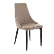 Krzesła - Krzesło TAPICEROWANE LOUIS RIBBON welurowe HOMLA - miniaturka - grafika 1