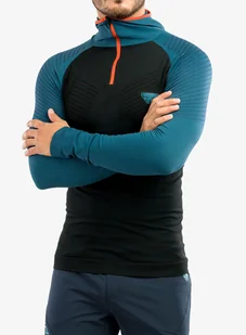 Bluza termoaktywna Dynafit FT Dryarn Warm Hoody - mallard blue - Bluzy sportowe męskie - miniaturka - grafika 1