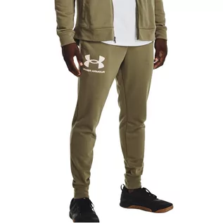 Spodenki męskie - Under Armour Rival Terry Joggers 1361642-361 Męskie Spodnie Zielone - grafika 1