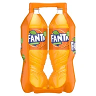 Soki i napoje niegazowane - Fanta Pomarańczowa Napój gazowany 2 x 1,5 l - miniaturka - grafika 1