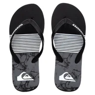 Klapki i japonki męskie - Klapki męskie Quiksilver Java Smocked Wave japonki czarne na basen -41 - miniaturka - grafika 1