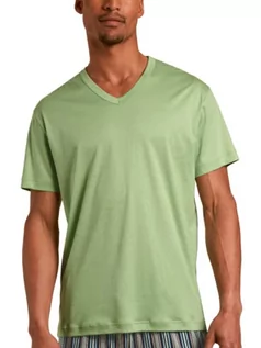 Koszulki męskie - CALIDA RMX Sleep Weekend T-Shirt męski, Iris Green, 46-48 - grafika 1