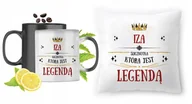 Gadżety dla niej i dla niego - Dla Izy Zestaw Kubek Magiczny + Poduszka z Nadrukiem ze Zdjęciem - miniaturka - grafika 1