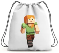 Torby szkolne - PLECAK WOREK MINECRAFT SZKOLNY NA BUTY WF - miniaturka - grafika 1