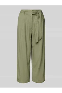 Spodnie materiałowe z paskiem w talii model CARO - Only - Spodnie sportowe damskie - miniaturka - grafika 1