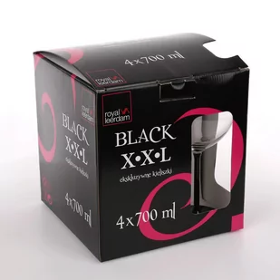 Royal Leerdam XXL BLACK KPL.4 KIELISZKÓW 700ML (0103006384) - Kieliszki - miniaturka - grafika 1