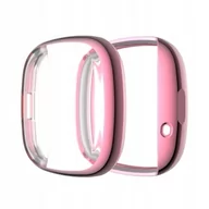 Akcesoria do smartwatchy - Etui Obudowa do Google Fitbit Versa 3 I Sense różowe Pokrowiec Case - miniaturka - grafika 1