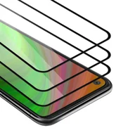 Szkła hartowane na telefon - 3x Szkło Hartowane Do WIKO VIEW 5 PLUS Folia pancerna Ochronny w PRZEZROCZYSTY Z CZARNYM Tempered Glass Cadorabo - miniaturka - grafika 1