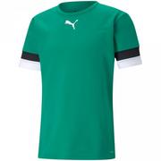 Koszulki męskie - Koszulka męska Puma teamRISE Jersey zielona 704932 05 - miniaturka - grafika 1
