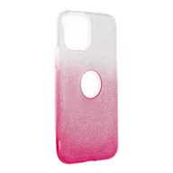 Etui i futerały do telefonów - Forcell Futerał SHINING do IPHONE 11 PRO ( 5,8" ) transparent/róż - miniaturka - grafika 1