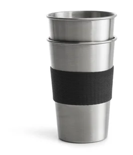 Kubek Stalowy, Srebrny 2-Pak 500 Ml - Kubki termiczne - miniaturka - grafika 1