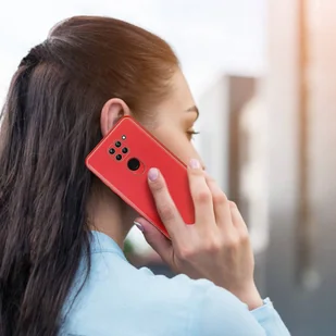 Dux Ducis Yolo eleganckie etui pokrowiec ze skóry ekologicznej Xiaomi Redmi 10X 4G / Xiaomi Redmi Note 9 czerwony - Etui i futerały do telefonów - miniaturka - grafika 12