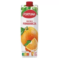 Soki i napoje niegazowane - Fortuna Sok 100 % pomarańcza 1 l - miniaturka - grafika 1