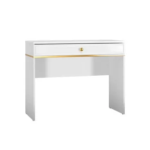 Toaletka kosmetyczna Glamour GOLDIN 10 biały/złoty - Toaletki - miniaturka - grafika 1