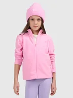 Bluzy dla dziewczynek - 4F Polar regular bez kaptura dziewczęcy - różowy 164 (13-14 lat) - miniaturka - grafika 1
