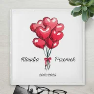 Albumy fotograficzne - Duży album na zdjęcia z nadrukiem dla pary na ślub - miniaturka - grafika 1
