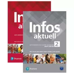 Pakiet: Infos Aktuell 2. Język niemiecki. Liceum i technikum. Podręcznik + Zeszyt ćwiczeń - Książki do nauki języka angielskiego - miniaturka - grafika 1