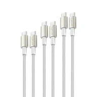 Kable komputerowe i do monitorów - 4smarts 540656 kabel USB USB 2.0 3 m USB C Biały - miniaturka - grafika 1