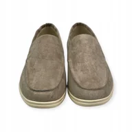 Mokasyny męskie - Mokasyny męskie zamszowe Old Money 43 - miniaturka - grafika 1