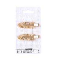 Ozdoby do włosów - Sister Young Lily Makeup Hair Clips Set klipsy do włosów Milk Apricot 2 szt. - miniaturka - grafika 1