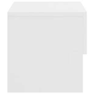 Lumarko Wisząca szafka nocna, biała, materiał drewnopochodny - Szafki nocne - miniaturka - grafika 7