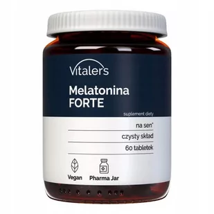 Vitaler's, Melatonina Forte 4mg, 60 tab. - Układ nerwowy - miniaturka - grafika 1