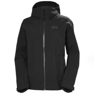 Kurtki damskie - Damska Kurtka HELLY HANSEN W VERGLAS 3L SHELL JACKET 63174_990 – Czarny - miniaturka - grafika 1